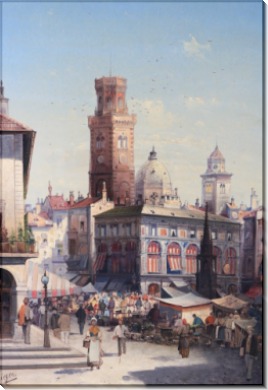 Рыночная площадь в Болонье - Зиген, Август фон