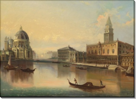 Венецианский пейзаж с видом на Санта-Мария делла Салюте - Зиген, Август фон