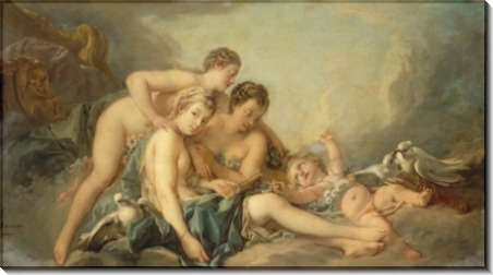 Венера обезоруживает Купидона - Буше, Франсуа