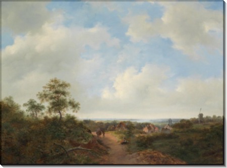 Голландский панорамный пейзаж - Круземан, Фредерик Маринус