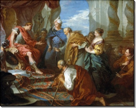 Иосиф представляет своего отца и братьев фараону - Буше, Франсуа