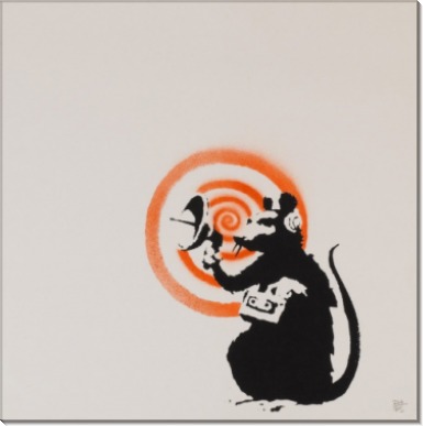 Крыса с радиолокатором - Бэнкси