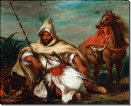 Марокканский воин - Делакруа, Эжен 