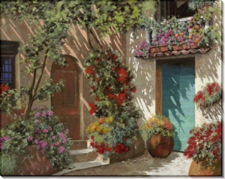 Цветы во внутреннем дворике - Борелли, Гвидо (20 век)
