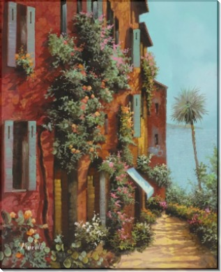 Улочка на фоне лагуны - Борелли, Гвидо (20 век)