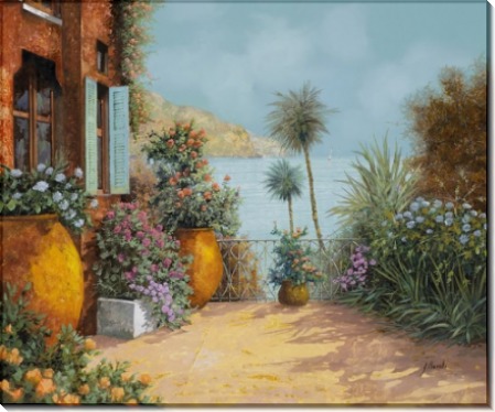 Цветы на террасе - Борелли, Гвидо (20 век)