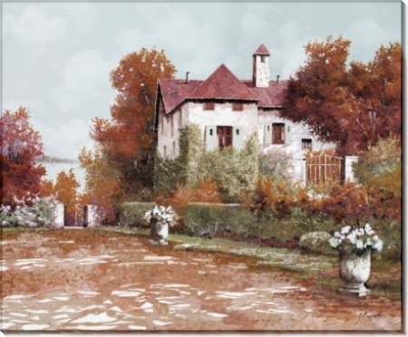 Осенний пейзаж с палаццо - Борелли, Гвидо (20 век)