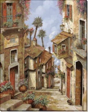 Картина «Пальмы на крышах» - Борелли, Гвидо (20 век)