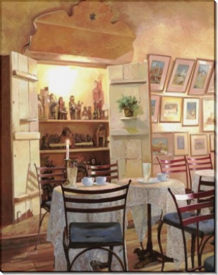 Интерьер кафе - Борелли, Гвидо (20 век)