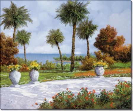 Картина «Пальмы у прогулочной дорожки» - Борелли, Гвидо (20 век)