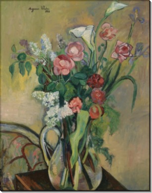 Букет цветов в хрустальной вазе - Валадон, Сюзанна