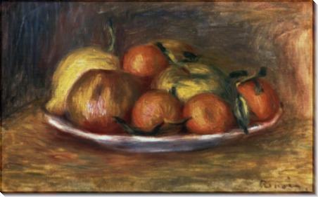 Натюрморт с мандаринами, яблоками и лимоном - Ренуар, Пьер Огюст