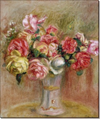 Розы в севрской вазе - Ренуар, Пьер Огюст