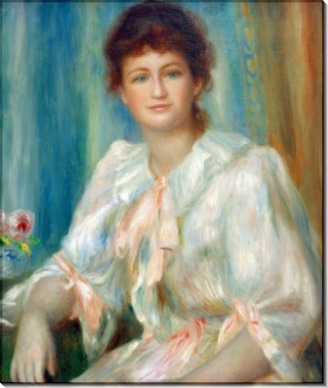 Портрет молодой женщины в белом - Ренуар, Пьер Огюст