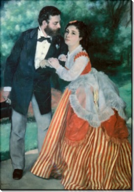 Альфред Сислей с женой - Ренуар, Пьер Огюст