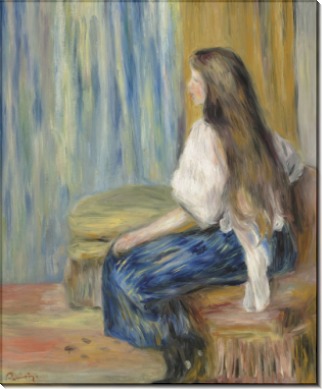 Девушка с длинными волосами - Ренуар, Пьер Огюст