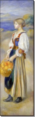 Девочка с корзиной апельсинов - Ренуар, Пьер Огюст