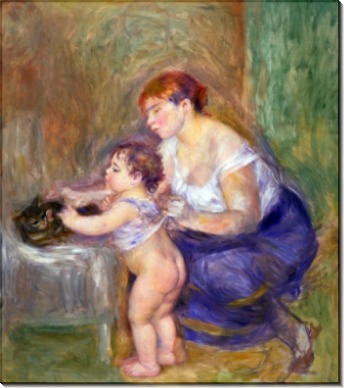 Мать и ребенок - Ренуар, Пьер Огюст