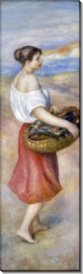 Девушка с корзиной рыбы - Ренуар, Пьер Огюст