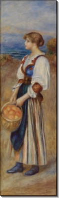 Девушка с корзиной апельсинов - Ренуар, Пьер Огюст
