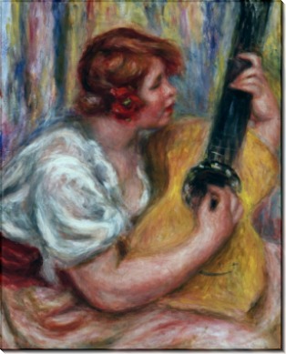 Женщина с гитарой - Ренуар, Пьер Огюст