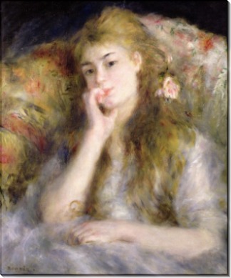 Портрет молодой женщины в кресле - Ренуар, Пьер Огюст
