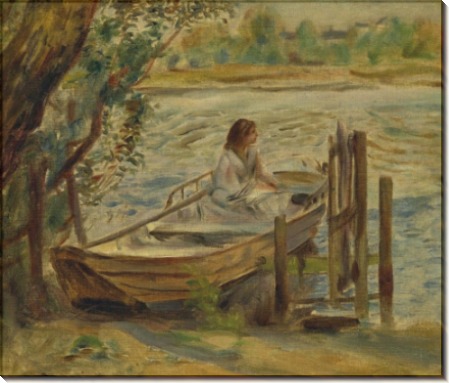Молодая женщина в лодке - Ренуар, Пьер Огюст