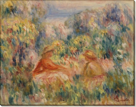 Две женщины в пейзаже - Ренуар, Пьер Огюст