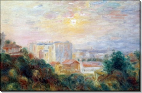 Пейзаж с видом на Монмартр - Ренуар, Пьер Огюст