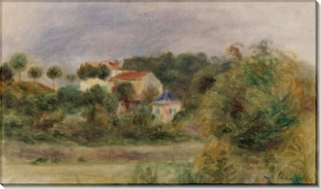 Пейзаж с домами в парке - Ренуар, Пьер Огюст
