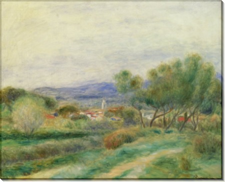 Пейзаж с видом на Ла-Сейн-сюр-Мер - Ренуар, Пьер Огюст