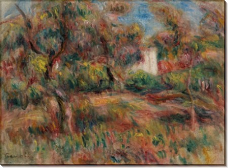 Пейзаж с хижиной в саду - Ренуар, Пьер Огюст