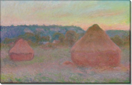 Стога пшеницы, осень, конец дня - Моне, Клод