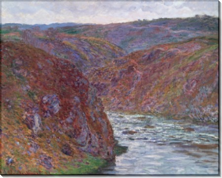 Долина Крёз, ненастный день - Моне, Клод