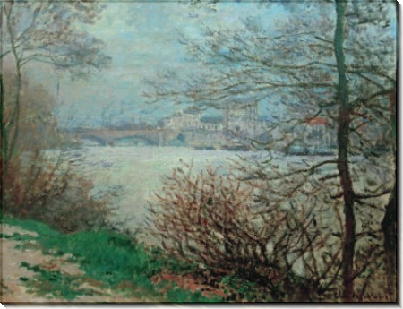 Берег Сены в Гранд-Жатт - Моне, Клод