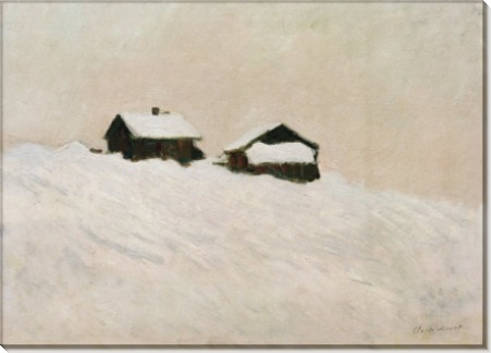 Дома среди снега в Норвегии - Моне, Клод