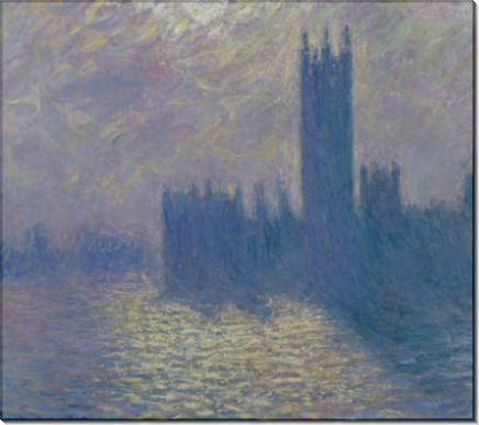 Здание Парламента в Лондоне, грозовые облака - Моне, Клод