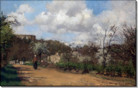 Пейзаж с видом из Лувесьена - Писсарро, Камиль