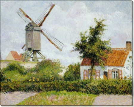 Ветряная мельница в Кнокке, Бельгия - Писсарро, Камиль
