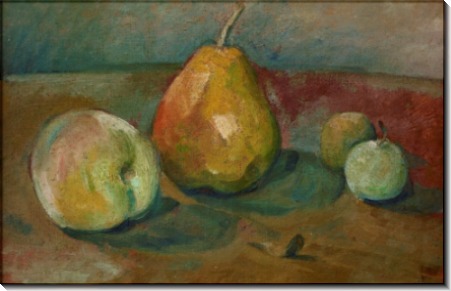 Натюрморт с грушами и зелеными яблоками - Сезанн, Поль