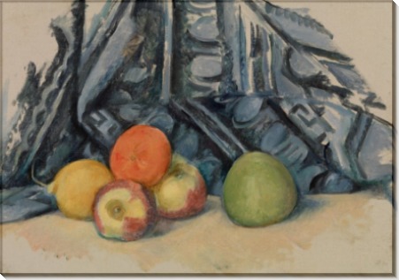 Натюрморт с яблоками - Сезанн, Поль