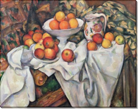 Натюрморт с яблоками и апельсинами - Сезанн, Поль