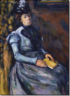 Сидящая женщина в синем - Сезанн, Поль