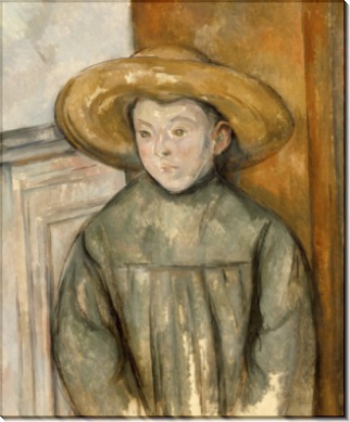 Мальчик в соломенной шляпе - Сезанн, Поль