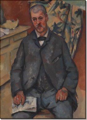 Портрет мужчины на стуле - Сезанн, Поль