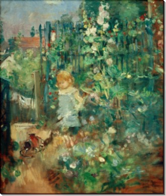 Ребенок в розовом саду - Моризо, Берта