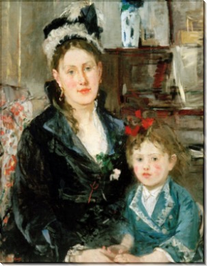Мадам Бурсье с дочерью - Моризо, Берта