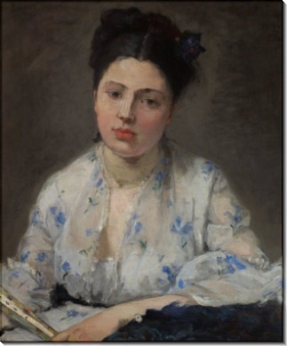 Портрет молодой женщины - Моризо, Берта