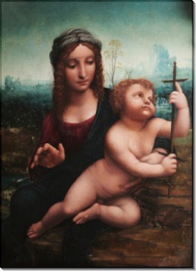 Мадонна с веретеном (работа мастерской Леонардо) - Винчи, Леонардо да
