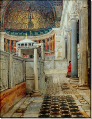Интерьер церкви святого Климента, Рим - Альма-Тадема, Лоуренс